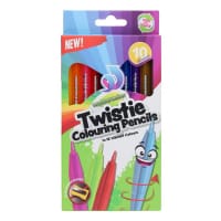 WORLD OF COLOUR PKT.10 TWISTIE COLOURING PENCILS