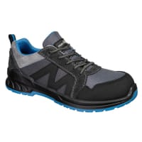 Portwest FC23 Composite Textile & Suede Trainer S1PS SR FO Black/Blue 45
