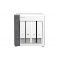 QNAP TS-433 NAS Tower ARM Cortex-A55 4 GB 0 TB QNAP QTS White