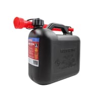 Plastic Fuel Can Black 5 litre