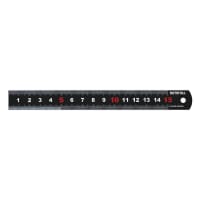 Matt Black Stainless Steel Measuring Rule 150mm
