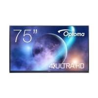 Optoma 5752RK+ Interactive flat panel 190.5 cm (75") LED 400 cd/m² 4K Ultra HD Black Touchscreen Built-in processor Android 11