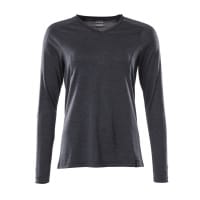 Mascot T-Shirt, Long-Sleeved 18091-810 Accelerate Premium, Ladies Fit, Moisture Wicking Coolmax,Dark Navy-Flecked,4XL(1 pcs.)
