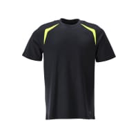 MASCOT T-shirt 21582-327 ACCELERATE MULTISAFE Premium, flame retardant, Modern fit dark navy/hi-vis yellow M