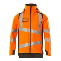 MASCOT Outer Shell Jacket 19001-449 ACCELERATE SAFE breathable, wind- and waterproof, two-toned hi-vis orange/dark anthracite M