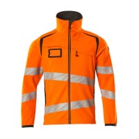 MASCOT Softshell Jacket 19002-143 ACCELERATE SAFE Modern fit, breathable, windproof and water-repellent, two-toned hi-vis orange/dark anthracite M