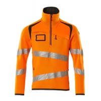 Mascot Knitted Jumper With Half Zip 19005-351 Accelerate Safe Premium, Modern Fit, Two-Toned Hi-Vis Orange/Dark Anthracite 5Xl