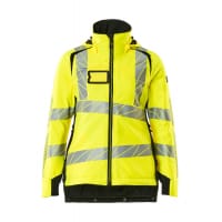 Mascot Winter Jacket 19045-449 Accelerate Safe Ladies Fit, Breathable, Wind- And Waterproof, Climascot,Hi-Vis Yellow/Black,5XL
