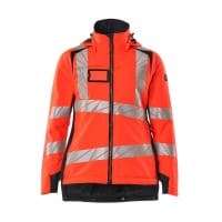 Mascot Winter Jacket 19045-449 Accelerate Safe Ladies Fit, Breathable, Wind- And Waterproof, Climascot,Hi-Vis Red/Dark Navy,5XL