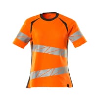 MASCOT T-shirt 19092-771 ACCELERATE SAFE Premium, Ladies fit, two-toned, round neck hi-vis orange/dark anthracite M(1 pcs.)
