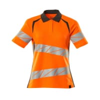 MASCOT Polo shirt 19093-771 ACCELERATE SAFE Premium, Ladies fit, two-toned hi-vis orange/dark anthracite M(1 pcs.)