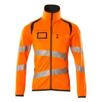 Mascot Fleece Jumper With Zipper 19103-315 Accelerate Safe Modern Fit, Two-Toned Hi-Vis Orange/Dark Anthracite M