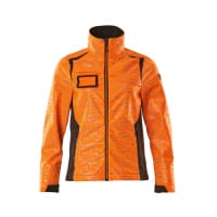 MASCOT Softshell Jacket 19212-291 ACCELERATE SAFE Ladies fit, breathable, windproof and water-repellent, reflective hi-vis orange/dark anthracite M