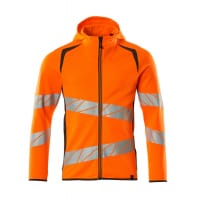 Mascot Hoodie With Zipper 19284-781 Accelerate Safe Premium, Modern Fit, Two-Toned Hi-Vis Orange/Dark Anthracite M