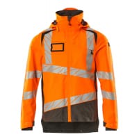MASCOT Outer Shell Jacket 19301-231 ACCELERATE SAFE breathable, wind- and waterproof hi-vis orange/dark anthracite M