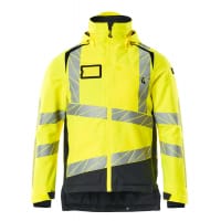 Mascot Winter Jacket 19335-231 Accelerate Safe Breathable, Wind- And Waterproof, Climascot,Hi-Vis Yellow/Dark Navy,5XL