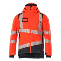 Mascot Winter Jacket 19335-231 Accelerate Safe Breathable, Wind- And Waterproof, Climascot,Hi-Vis Red/Dark Navy,5XL