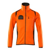Mascot Fleece Jumper With Zipper 19403-316 Accelerate Safe Hi-Vis Orange/Dark Anthracite M