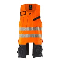 MASCOT Tool Vest 19589-711 ACCELERATE SAFE ULTIMATE STRETCH, water-repellent, two-toned hi-vis orange/dark navy S