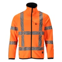 Mascot Fleece Jumper With Zipper 24103-315 Accelerate Safe Modern Fit Hi-Vis Orange 3Xl
