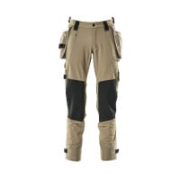 Mascot Trousers With Holster Pockets 17031-311 Advanced Dyneema,Light Khaki,L32W35.5