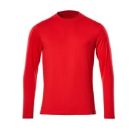 Mascot T-Shirt, Long-Sleeved 20181-959 Crossover Premium Performance, Prowash,Traffic Red,M(1 pcs.)
