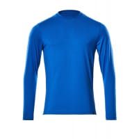 Mascot T-Shirt, Long-Sleeved 20181-959 Crossover Premium Performance, Prowash,Azure Blue,L(1 pcs.)
