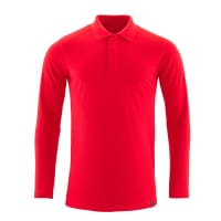 Mascot Polo Shirt, Long-Sleeved 20483-961 Crossover Premium Performance, Prowash,Traffic Red,5XL(1 pcs.)