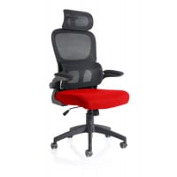 Iris Task Operator Black Mesh Back Bespoke Colour Seat Bergamot Cherry