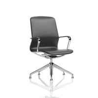 Lucia Executive Chair Chrome Frame With Chrome Glides