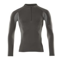 Mascot Functional Under Shirt 50177-870 Crossover Moisture Wicking, Anti Bacterial, Anti-Static, Lightweight Dark Anthracite S-M