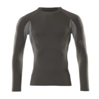 Mascot Functional Under Shirt 50178-870 Crossover Moisture Wicking, Anti Bacterial, Anti-Static, Lightweight Dark Anthracite S-M