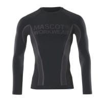 Mascot Functional Under Shirt 50561-940 Crossover Moisture Wicking, Insulating, Seamless, Ultimate Stretch Black M
