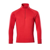 Mascot Sweatshirt With Half Zip 50611-971 Crossover Basic, Modern Fit Red Xl
