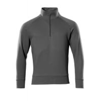 Mascot Sweatshirt With Half Zip 50611-971 Crossover Basic, Modern Fit Dark Anthracite L