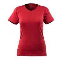 Mascot T-Shirt 51584-967 Crossover Basic, Ladies Fit, V-Neck Red M