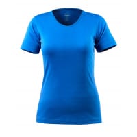 Mascot T-Shirt 51584-967 Crossover Basic, Ladies Fit, V-Neck Azure Blue 3Xl