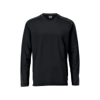Mascot T-Shirt, Long-Sleeved 22481-618 Customized Premium, Modern Fit, Moisture Wicking Black 5Xl