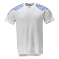 Mascot Short Sleeve T-Shirt 20082-933 Food & Care Premium Performance, Prowash,White/Azure Blue,5XL