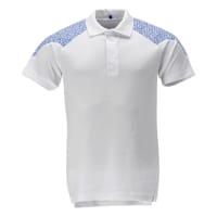 Mascot Polo Shirt 20083-933 Food & Care Premium Performance, Prowash,White/Azure Blue,5XL