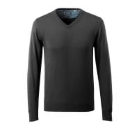 Mascot Knitted Jumper 50635-989 Frontline Premium, V-Neck, Merino Wool Black 3Xl