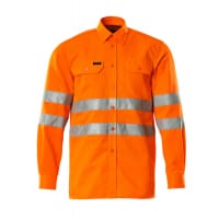Mascot Shirt 06004-136 Safe Classic Premium, Classic Fit Hi-Vis Orange M (15.5)