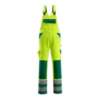 Mascot Bib & Brace With Kneepad Pockets 07169-470 Safe Compete Hi-Vis Yellow/Green L35W38.5