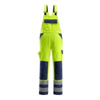 Mascot Bib & Brace With Kneepad Pockets 07169-470 Safe Compete Hi-Vis Yellow/Navy L35W46.5