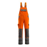 Mascot Bib & Brace With Kneepad Pockets 07169-860 Safe Compete Hi-Vis Orange/Anthracite L32W40.5