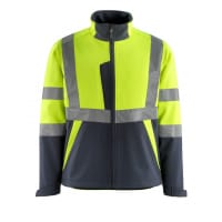 Mascot Softshell Jacket 15902-253 Safe Light Breathable, Fleece On Inner Side Hi-Vis Yellow/Dark Navy 3Xl