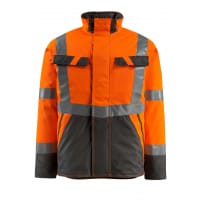 Mascot Winter Jacket 15935-126 Safe Light Quilted Lining, Water-Repellent Hi-Vis Orange/Dark Anthracite M