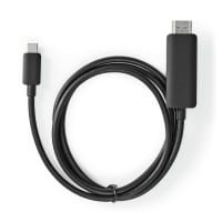 Nedis CCGB64655BK20 video cable adapter 2 m USB Type-C HDMI Black