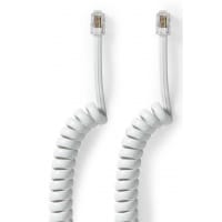Nedis TCGB90100WT20 telephone cable 2 m White