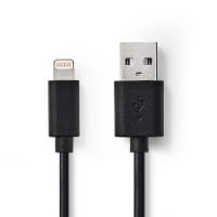 Nedis CCGB39300BK10 lightning cable 1 m Black